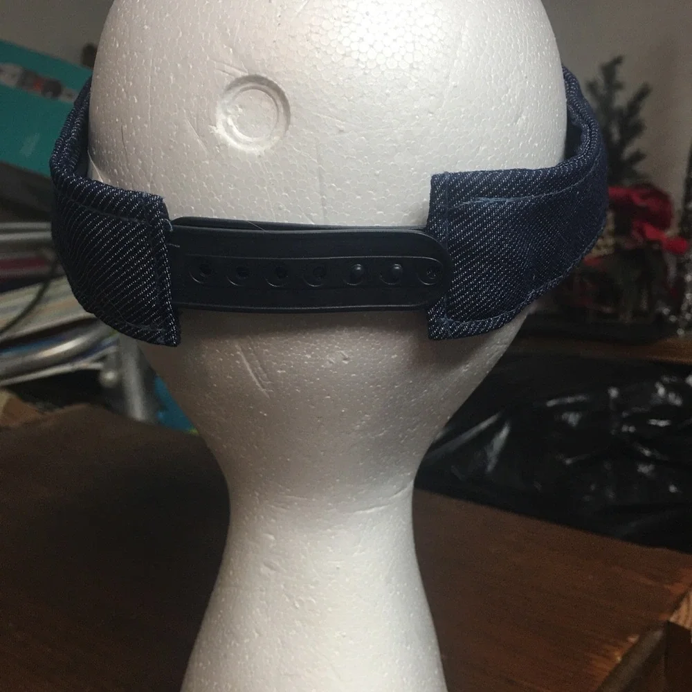 McDonalds Crew Staff Visor Blue Denim Adjustable Snap Back Hat 2022